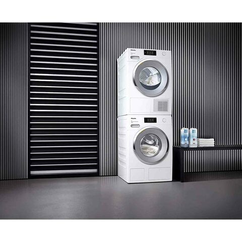 Miele Washer And Dryer Stacking Kit WTV501 Lotus White