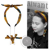 Aiwanto Hair Band Long Hanging Earring Like Head Band Fashion Party Hair Accessories For Girls Womens
