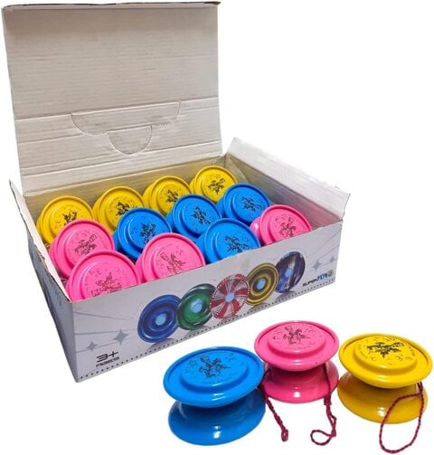 Buy Party Time 1 Box of 12pcs Metal Super Yoyo for Kids Beginners