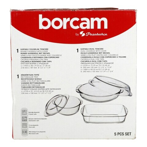 Borcam Ovenware Set 5 pcs