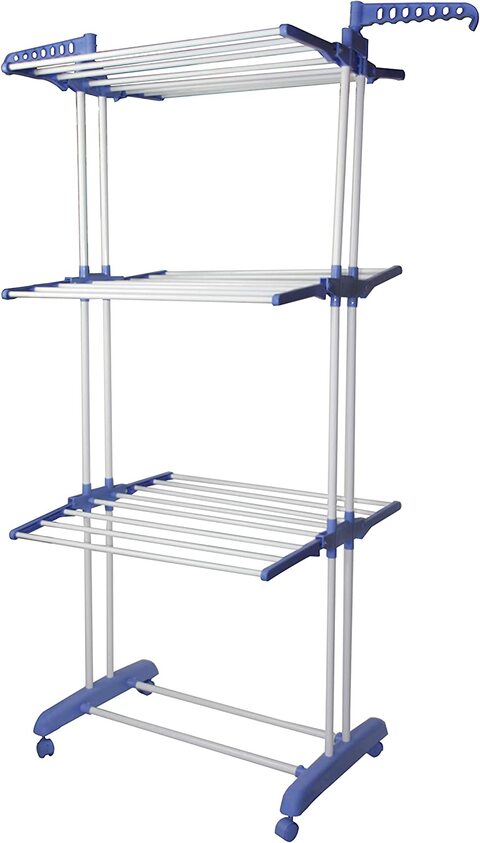 Leostar Three Layer Clothes Rack Hanger With Wheels