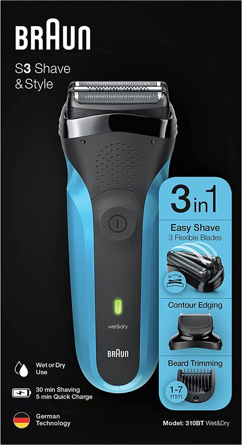  Braun Electric Razor for Men, Series 3 310s Electric Foil Shaver,  Rechargeable, Wet & Dry : Beauty & Personal Care