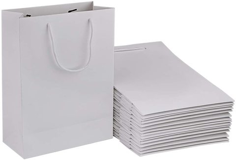 White paper online gift bags bulk