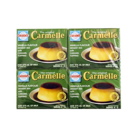 Green&#39;s The Original Carmelle Vanilla Flavour Dessert Mix With Caramel Topping 70g x 12