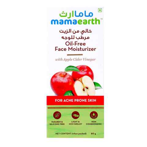 Mamaearth Oil-Free Face Moisturizer With Apple Cider Vinegar White 80g