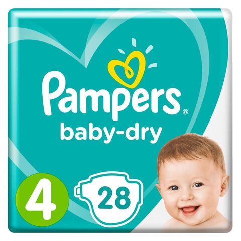Pampers Baby Dry Baby Diapers Maxi Size 4 28 Count