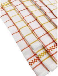 1CHASE&reg; Premium Kitchen Towels Super Absorbent, Honeycomb Pattern 100% Cotton Pack Of 6 (46 x 72 CM )&hellip;