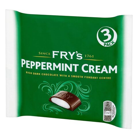 Fry&#39;s Dark Chocolate Peppermint Cream 147 Gram