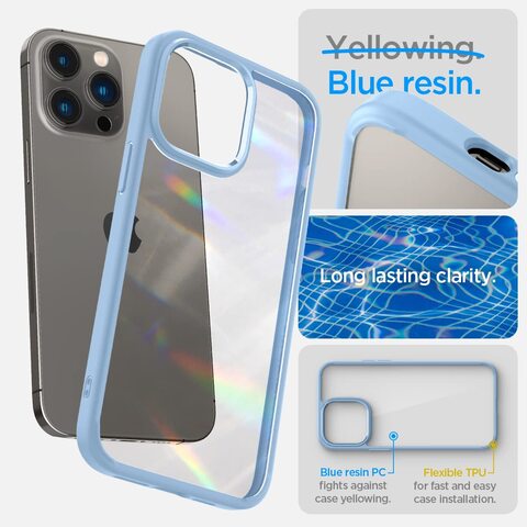 Spigen Ultra Hybrid designed for iPhone 14 Pro case cover - Sierra Blue