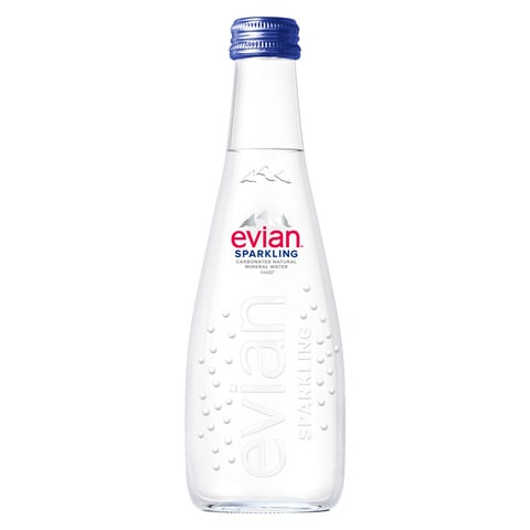 evian Sparkling Natural Mineral Water 330ml