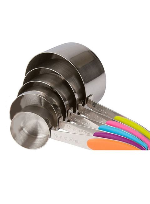 Sanbo-10-Piece Measuring Cup Set Multicolour