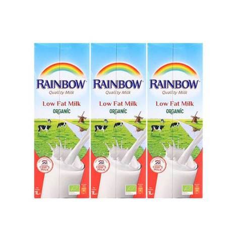 Rainbow Organic UHT Milk Low Fat 1Lx3 Pieces