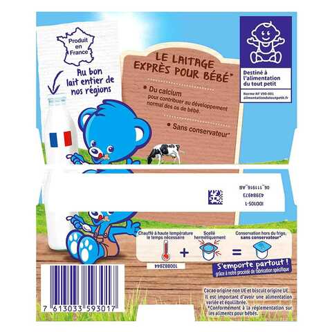 Buy Nestle Bebe P Tit Gourmand Choco Biscuity Milk Dessert 100g X4 Online Shop Baby Products On Carrefour Uae