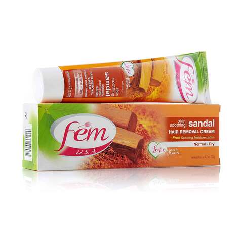 Fem Hair Removal Cream Skin Soothing Sandal 120gr Online