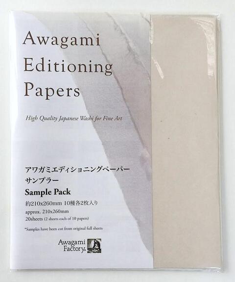 Awagami Editioning Papers Sample Pack - 210 x 260 cm (20 Sheets)