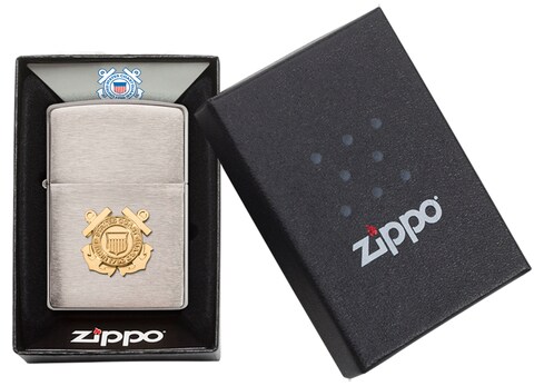 Zippo Lighter Model 280Cg-Brfin Chr/Coast Guard-720060192