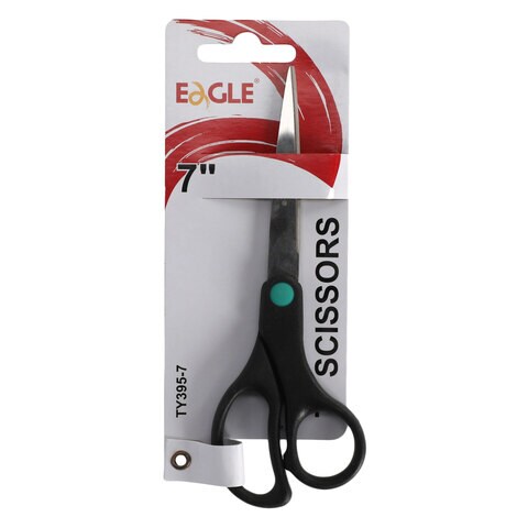 Buy Eagle Ty395-7 Stainless Steel Scissors Black 7 Inch Online - Shop  Stationery & School Supplies on Carrefour Jordan