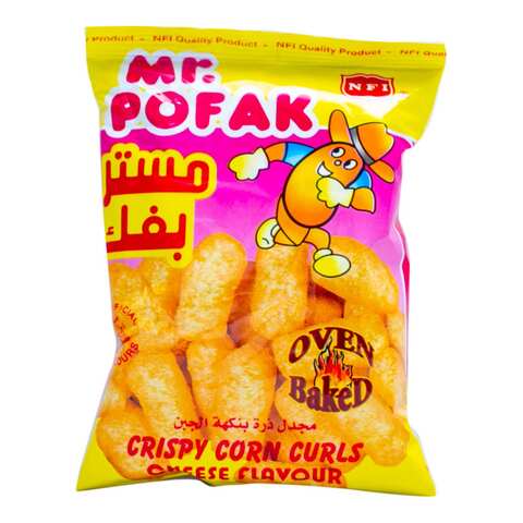 NFI Mr. Pofak Crispy Corn Curls Cheese Flavor Chips 15g