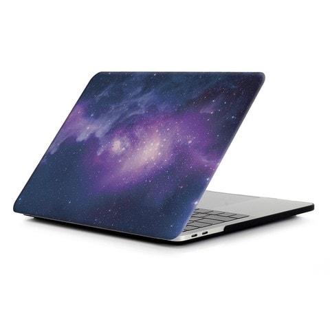 Ozone - Case for MacBook Air 13.3 inch A1932 (2018/2019) / Air 13.3 inch with Retina Display Soft Touch Hard Plastic MacBook Cover - Starry Sky / Purple