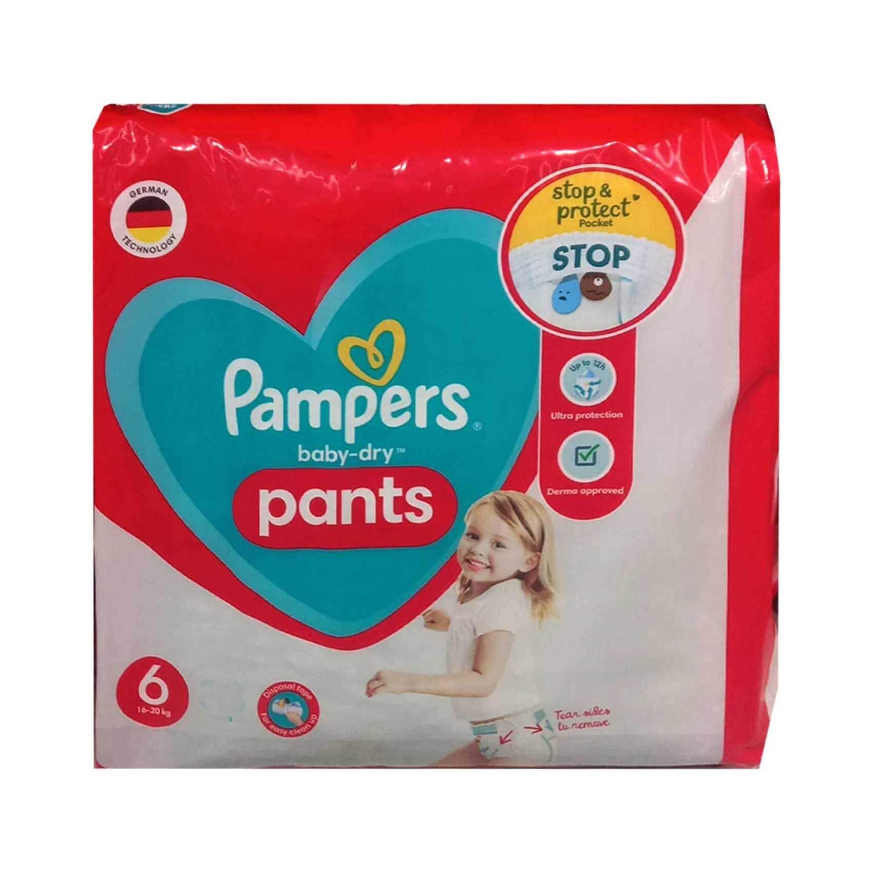 verlichten Celsius wagon Pampers Baby Dry Pants Size 6 16-20kg 66pants