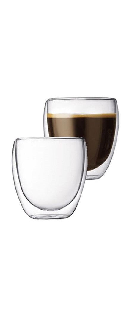 Nespresso double layer wall thermal Glass coffee and Tea and Karak Cup mugs  150ml price in UAE,  UAE