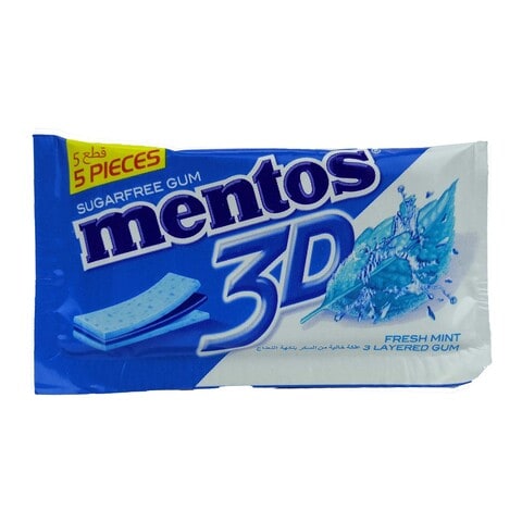 Mentos Pure Fresh Gum 3D Mint - 8.5 gm