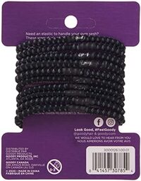 Goody Nonslip Women&#39;s Elastic Hair Tie Black, 4mm For Medium Hair- Ouchless Pain-Free Hair Accessories For Women&#39;s Perfect For Long Lasting Braids, Ponytails, 10 Count