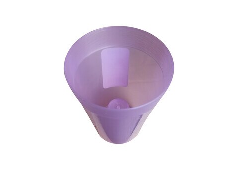IDeL Dante 10cm (0.7L) Plant Pot Transparent Violet Set of 2 Pieces