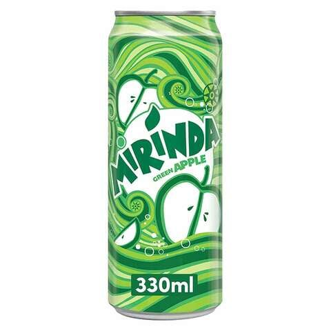 Mirinda Green Apple Carbonated Soft Drink  Can  330ml