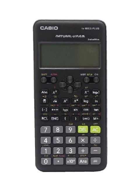 Casio - FX-82ES Plus 2nd Edition Scientific Calculator Black