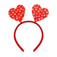 Party Magic 19626 Valentine Headband- One Size- Red