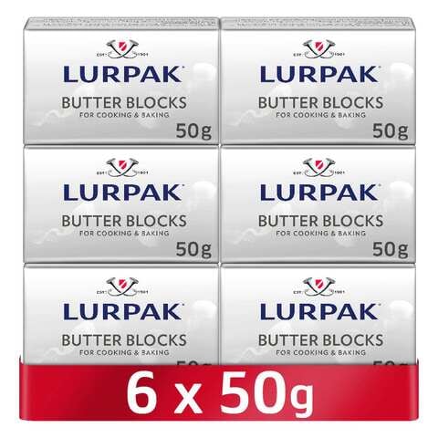 Lurpak Butter Blocks Unsalted 50g Pack of 6