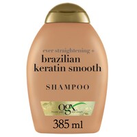OGX Shampoo Ever Straightening+ Brazilian Keratin Smooth New Gentle and PH Balanced Formula 385ml