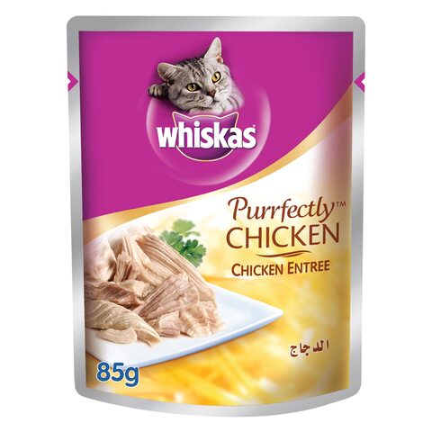 Whiskas Purrfectly Chicken Entree Wet Cat Food, 85g