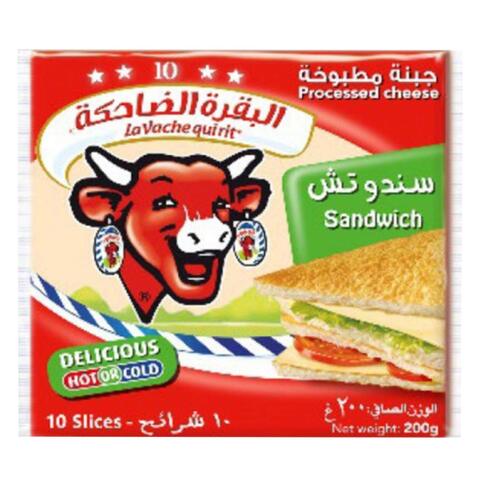 La Vache Qui Rit Sandwich Processed Cheese Slices 200g x Pack of 4