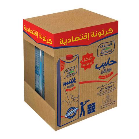 اشتري حليب المراعي كامل الدسم، 1 لتر - 6 عبوات في مصر