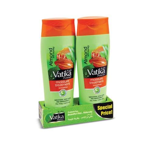 Vatika moisture treatment shampoo almond &amp; honey 400 ml x 2