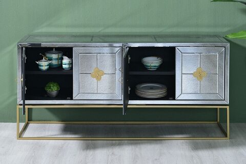 Pan Emirates Goldspool Sideboard, Silver