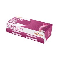 Pink Synthetic Nitrile Vinyl Blended Gloves, Extra Large (XL) 4 Mil, Powder-Free, Smooth, Non-Sterile, Pack of 100 Pieces
