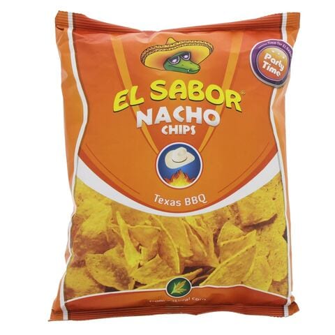El Sabor Texas Barbecue Nacho Chips 225g