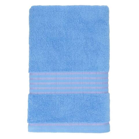 Bath Towel Pr Comed Ctn Light Blue 550G