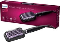 PHILIPS BHH880/10 Heated Straightening Brush with Thermo-protect Technology (Black)