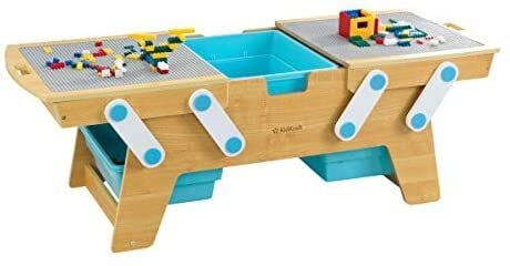 Kidkraft building bricks play n store clearance table