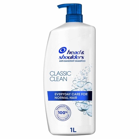 Buy Head  Shoulders Classic Clean Anti-Dandruff Shampoo for Normal Hair 1000ml in Saudi Arabia
