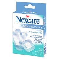 Nexcare Clear Waterproof Bandages Assorted 30 PCS