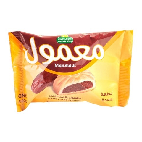 Halwani Bros Maamoul Dates Filled Whole Wheat Cookies 40g
