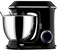 Daewoo DKM 6552, Kitchen Machine Stand Mixer 1100W, 6 Speed - 6.5L Shiny Stainless Steel Bowl, Black, 2 Years Warranty