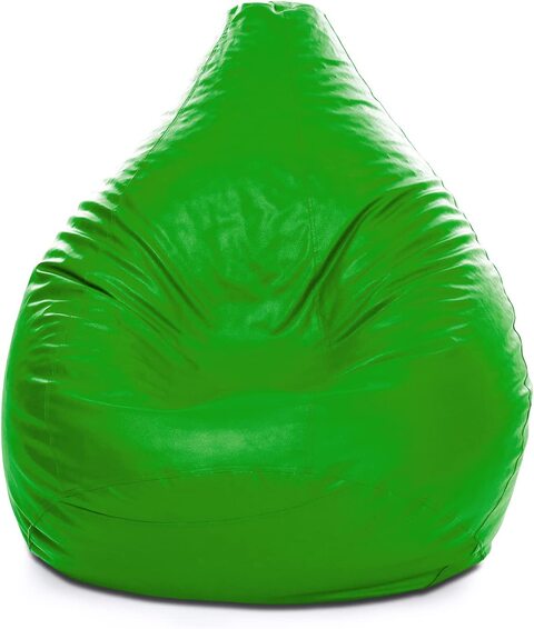 Luxe Decora PVC Bean Bag Cover Only (Medium, Green)