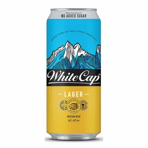 White Cap Lager Beer 500ml