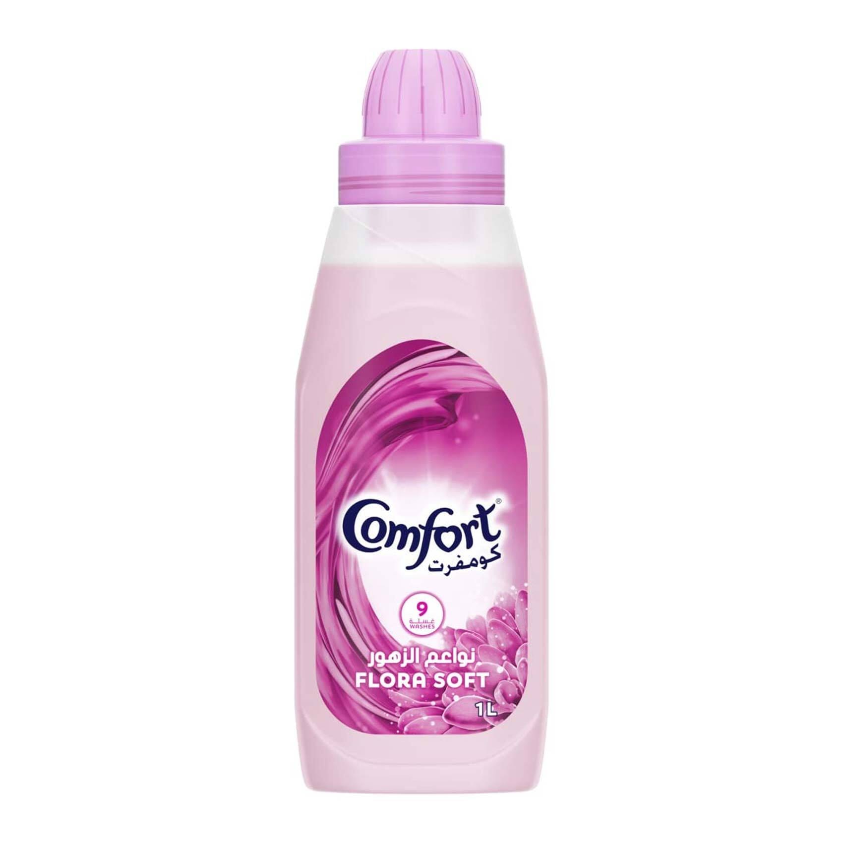 Comfort Fabric Softener for Super Soft Clothes, Flora Soft, gives  Long-Lasting Fragrance, 3l: Buy Online at Best Price in Egypt - Souq is now